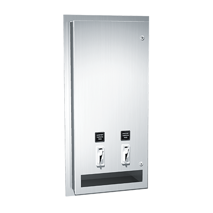 0464 ASI Recessed Sanitary Napkin/Tampon Vendor