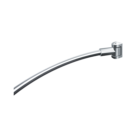 1201 A Asi Cortina de ducha curva con soportes de montaje@2x2