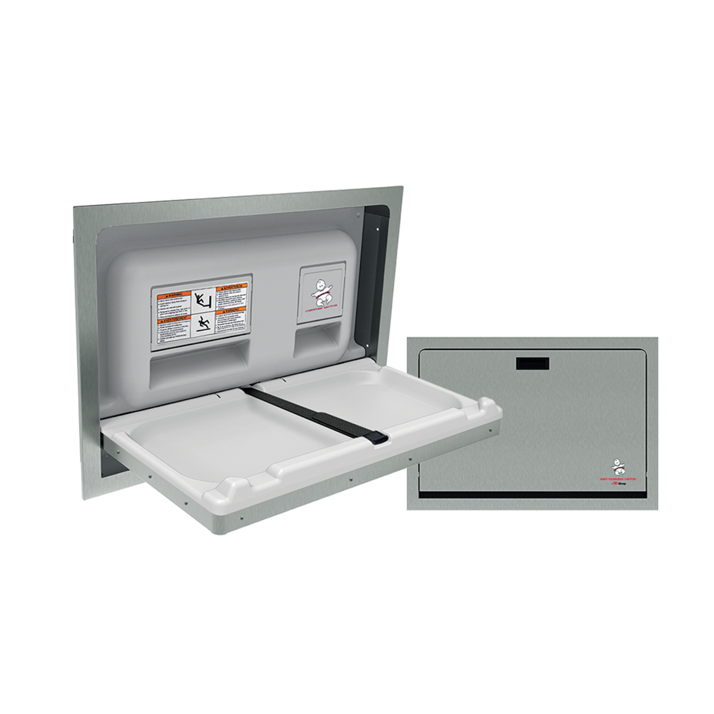 9013 Asi Recessedstainlesssteelbabychangingstation@2x2